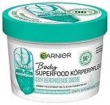Garnier Body Superfood - Crema calmante con magnesio y aloe vera, 48 h