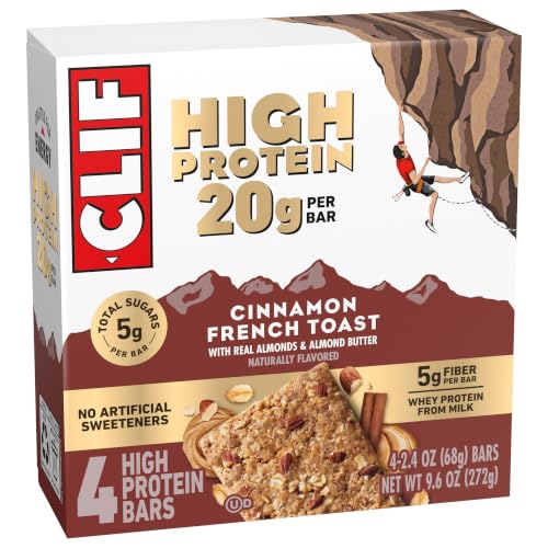 CLIF HIGH PROTEIN Cinnamon French Toast Protein Snack Bars, 4 ct - image 9
