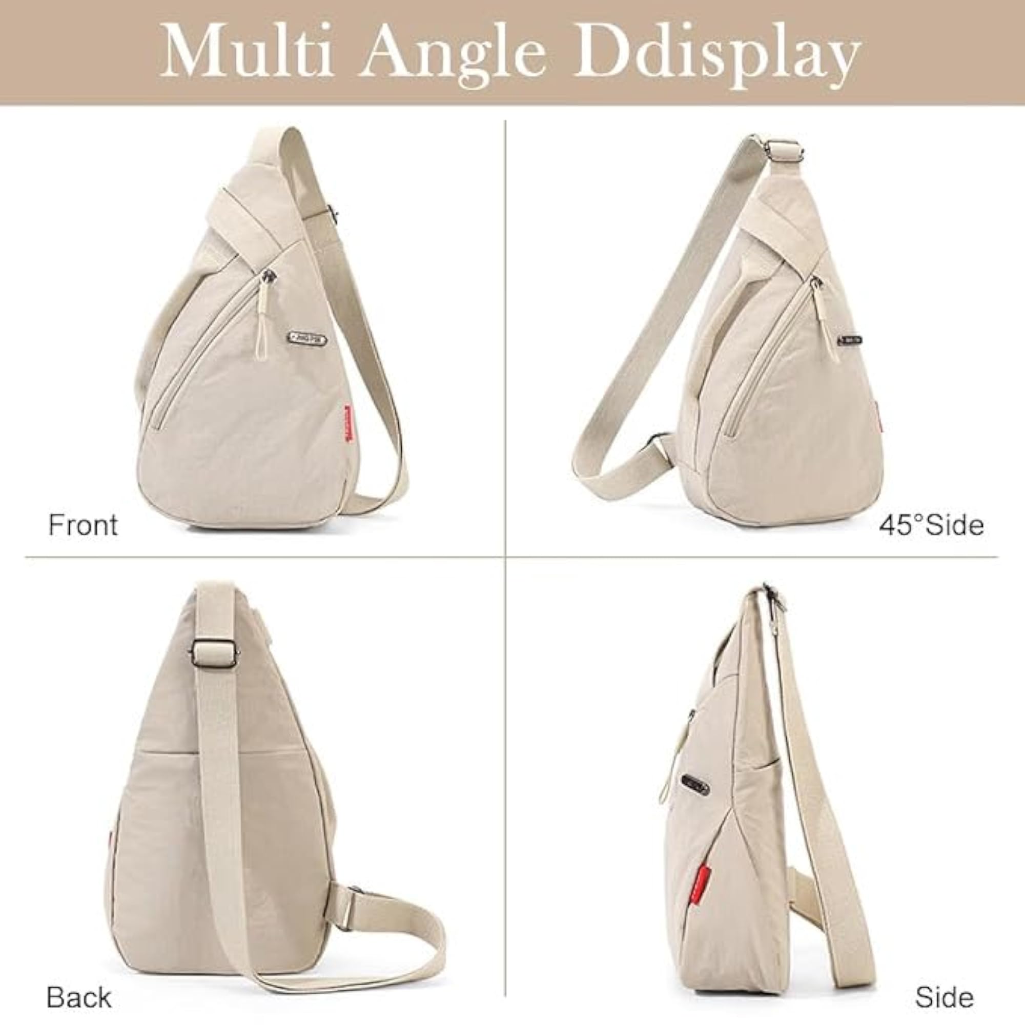 Nylon Crossbody Sling Chest Bag, Casual Style