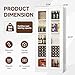 PEUKC Display Storage Cabinet with Glass Door, 67 Inches Metal Curio Cabinet with 4 Adjustable Shelves, HD&Tempered Glass Display Case for Home, Office, Clinic, Pantry, Assemble Required (White)