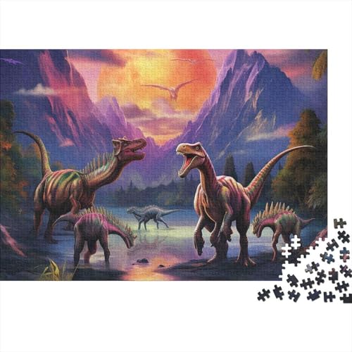 Puzle de dinosaurios de 1000 piezas de 70x50 cm para entrenamiento cerebral
