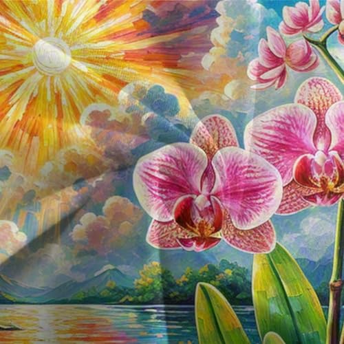 Parure de lit orchidée dendrobium microfibre brossée double 200x200