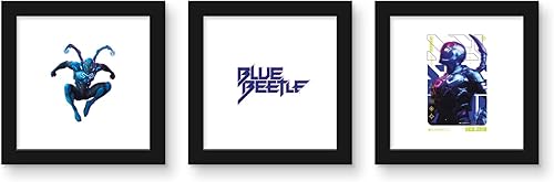 Trends International Gallery Pops DC Comics Movie Blue Beetle - Paquete de arte de pared de personajes (paquete de 3)