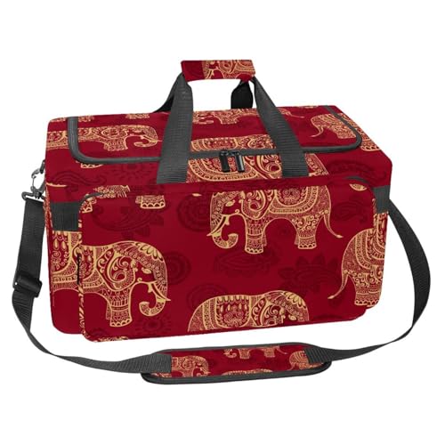 Grand sac de sport motif floral ancre aquarelle avec organiseur de sac inclus