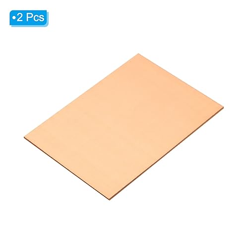 Miniatura 3 de PATIKIL Placa PCB de cobre, 2 unids 7.9x11.8 in de doble cara de cobre revestido de placa de circuito laminado en blanco PCB almohadillas de cobre