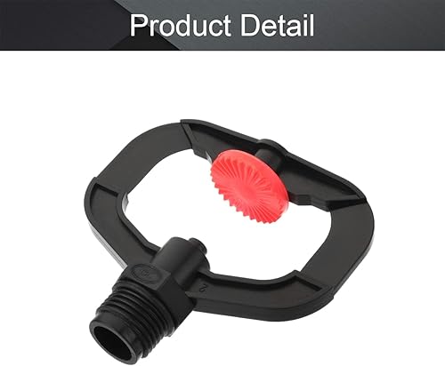 Miniatura 4 de Bettomshin Aspersor de césped 4.252x3.976 in Cabeza de rociadores de agua de rotación de 360 grados Patio Patio Jardín Sistema de riego de