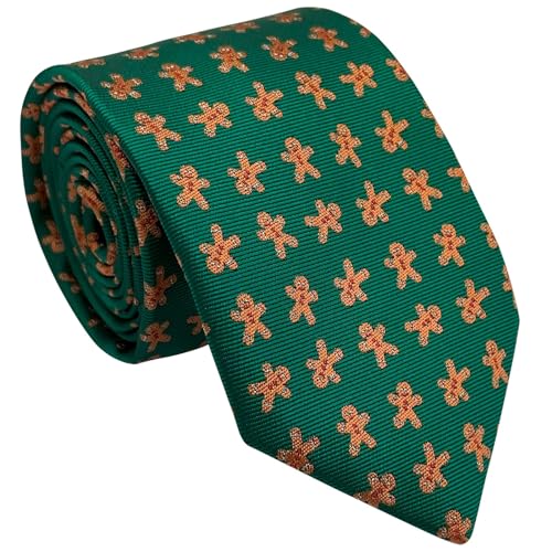 Retreez Christmas Adorable Gingerbread Man Woven Boy's Tie - 8-10 years4