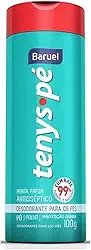 Tenys Pé Baruel Desodorante em Pó para os Pés, Menta Fresh, ntisséptico, Proteção Diária, 100g