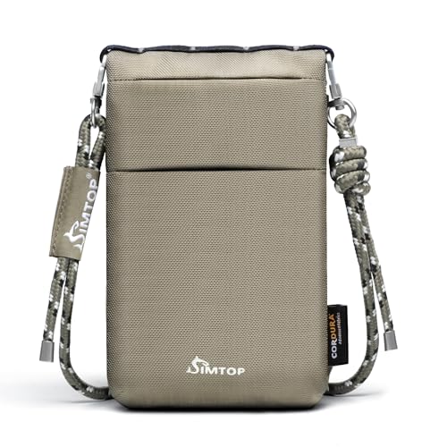 Small Crossbody Bag Cell Phone Bag - RFID Anti - Theft Sacoche, CORDURA Lightweight Water-Resistant Fits Phone, Keys, Earbuds, Passport. Stylish 7.5x4.5 Inch Small Crossbody, Secure and Functional