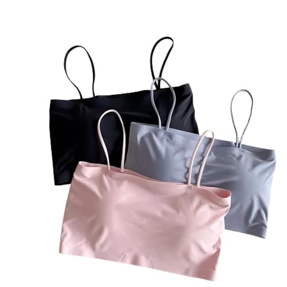 Women Bra - Girls Bra Lightly Padded Bra Sports Bra Nylon Material (Full Coverage, Removable Padded) Everyday Bra Free Size (28-30-32-34) Combo Bra Pack of 3 PIS-image-31