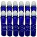 12 Pack of Roll On Empty Glass Bottles for Essential Oils - Refillable Roller Color Roll On - Bulk - 30 ml 1 oz Pack of 12 - Blue Color