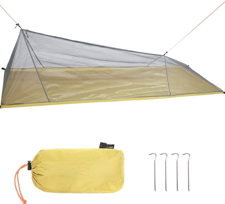 タープ モンベル　/ 蚊帳 シートゥーサミット　沢歩き、ソロキャン テンカラテント泊】タープと蚊帳の組み合わせ！アライテント