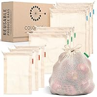 Algopix Similar Product 15 - Reusable Produce Bags Honeycomb Mesh