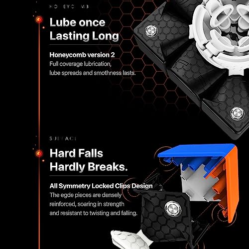 Image of GAN 356 M 3x3 Magnetic Speed Cube, GAN Cube Standard Version with Extra GES, 3x3x3 Magic Cube, Stickerless (ver. 2020)