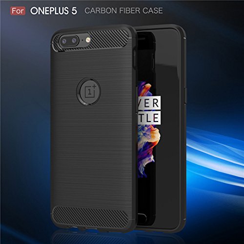 LONVIPI Cover OnePlus 5, Custodia OnePlus 5 Nera
