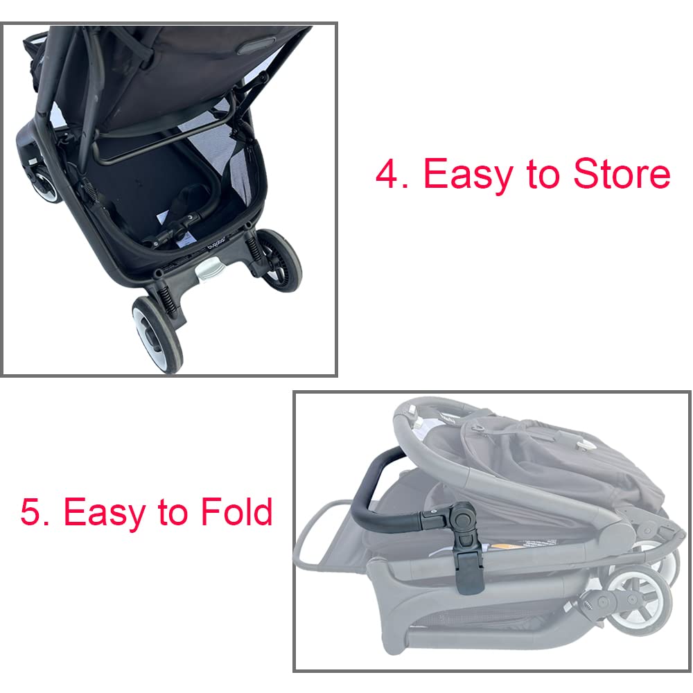 Accesorios para cochecito de bebé Barra protectora, reposabrazos, manillar, travesaño compatible con el cochecito Bugaboo Butterfly
