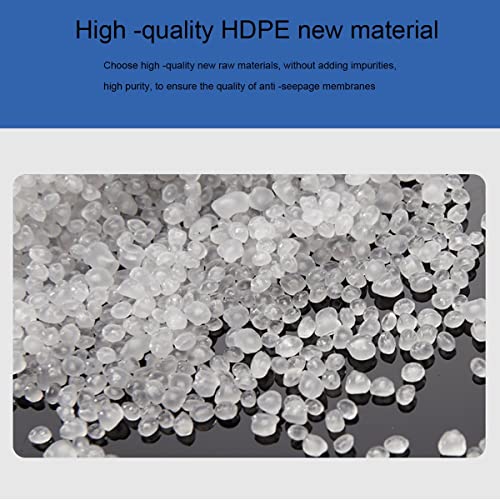 QHDPKU Teichfolie Zuschnitt 1.5x3mx0.12 Mm 1.5x4mx0.12 Mm 1.5x5mx0.12 Mm, Schwimmteich Folie Wasserdicht, HDPE Gartenpoolmembran Für Gartenteich Teichbau, Garten- Und Teichzubehör Wasserbecken – Bild 4