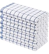 Homaxy Premium Kitchen Towels(16”x 28”, 6 Pack), Large Ring Spun Cotton Dish Towels, Super Absorb...
