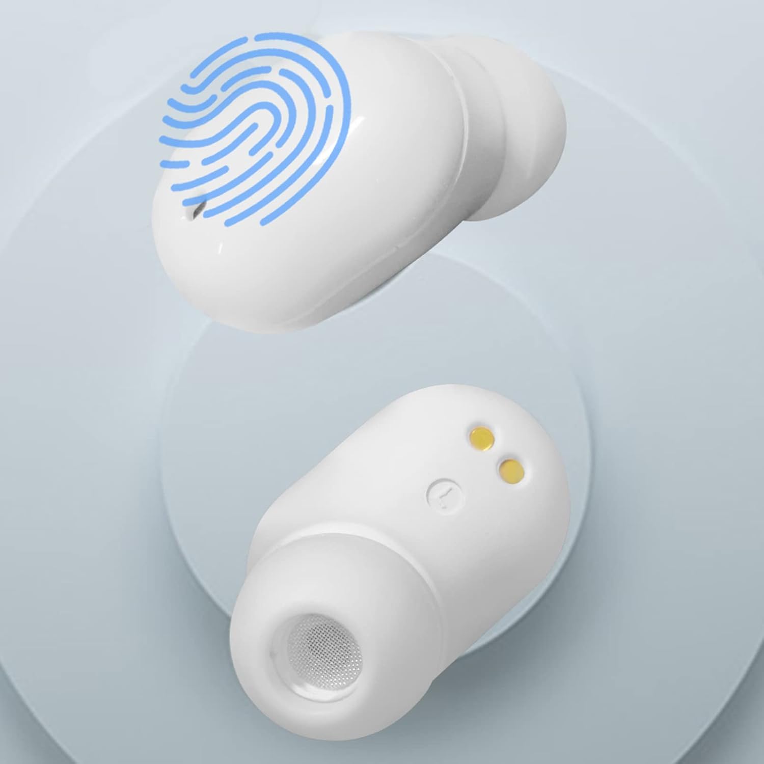 Wireless Earbuds for Kids,Bluetooth Headphones for Small Ears Women Man Adults,25hrs Playtime Built in Mic Earphones Premium Deep Bass in Ear Headset for School Sport Gym (White) - Image 7