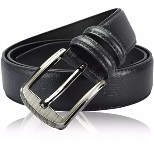 Cinto Largo Masculino Em Couro Ref 143 (PRETO (130))