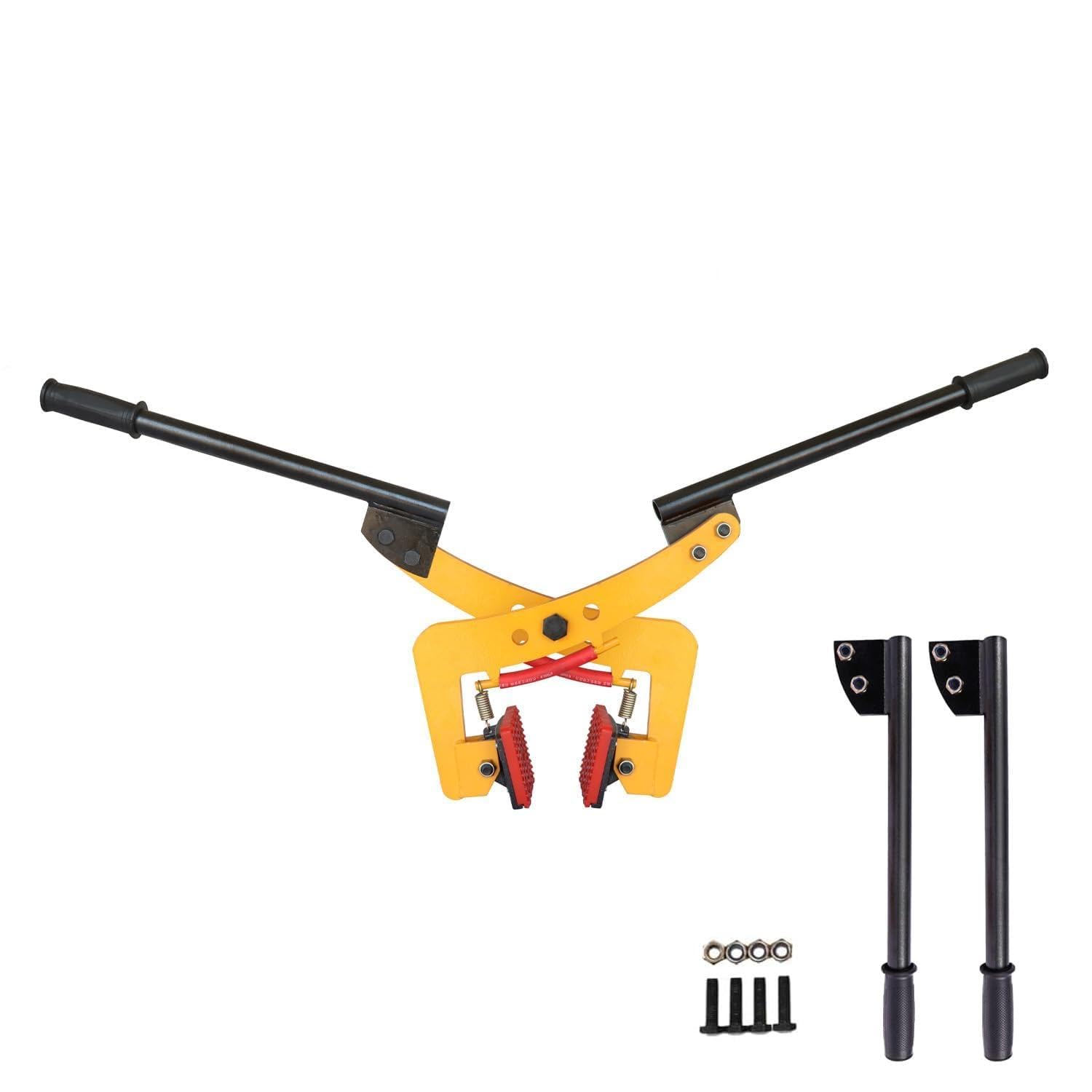 Bordsteinzange，Steinzange，Versetzzange,Plattenheber, Verstellbare Öffnung 6-24 Cm, 325 kg Marmorplattenklemme, Scheren-Klemmen Zum Heben, Geeignet Für Marmorplatten Und Ähnliches Material