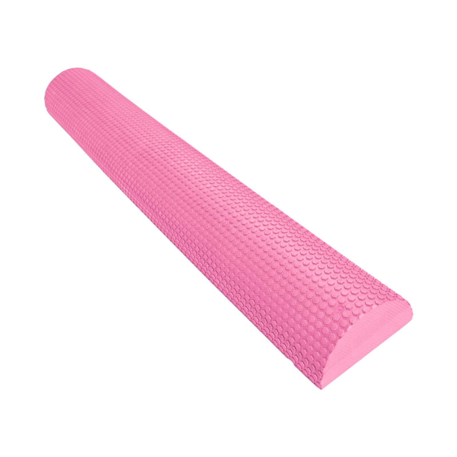 perfk Mezza Foam Roller Rullo Allenamento Muscolare Massaggio Equilibrio Eva Densità Elevata Design Unico Leggero Resistente Adatto per Casa Palestra
