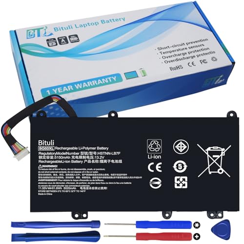 Bituli SG03XL 849048-421 Battery for HP Envy M7 Notebook M7-u109dx M7-u009dx 17t-u100 CTO 17-u100 17-u163cl 17-u177cl 17-u292cl 17-u273cl 17-u275cl 17-u153nr 17-u175nr Series 849314-856 849314-850