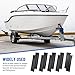 Venussar 8 Pack Boat Trailer Bunk Slide Pads and 2 Pack Boat Trailer Glide Bunk Enders, 3