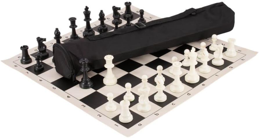 The World's Greatest Chess Set®- Silicone - Black (Triple Weighted)
