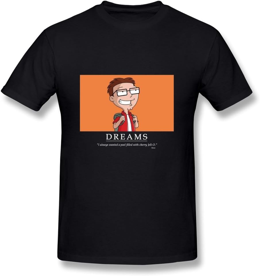 CXone American Dad Steve Smith Dreams T Shirt For Mens Black L Apparel