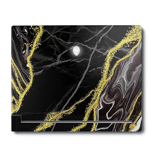 Image of MightySkins Skin Compatible With Alienware X16 R1 (2023) Full Wrap Kit - Black Marble Glitter | Protective, Durable, and Unique Vinyl Decal wrap cover | Easy To Apply & Change Styles | Made in the USA