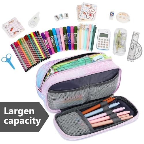 Image of Mountain guest Pencil Cases for kids, Large Capacity Pencil Pouch, Office College School Marker Organizer Case pen for Men Women Adult Teens
