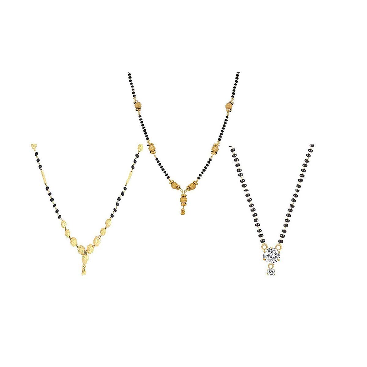 Sukkhi Sparkling Gold Plated Cz Solitaire Mangalsutra Combo For Women (CB72788GLDPD032018) (Model Number: CB72788GLDPD032018_Mar21) (B08Z41T8CB) Amazon Price History, Amazon Price Tracker