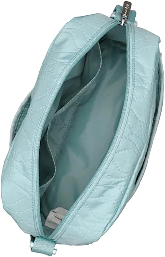 LeSportsac Tourmaline Cable Deboss Daniella Crossbody Bag, Style 2434/Color M227, Ultra-Trendy Coastal Spa Powder Blue, Unique Quilted Cable Debossed Coated Specialty Pattern - Image 4