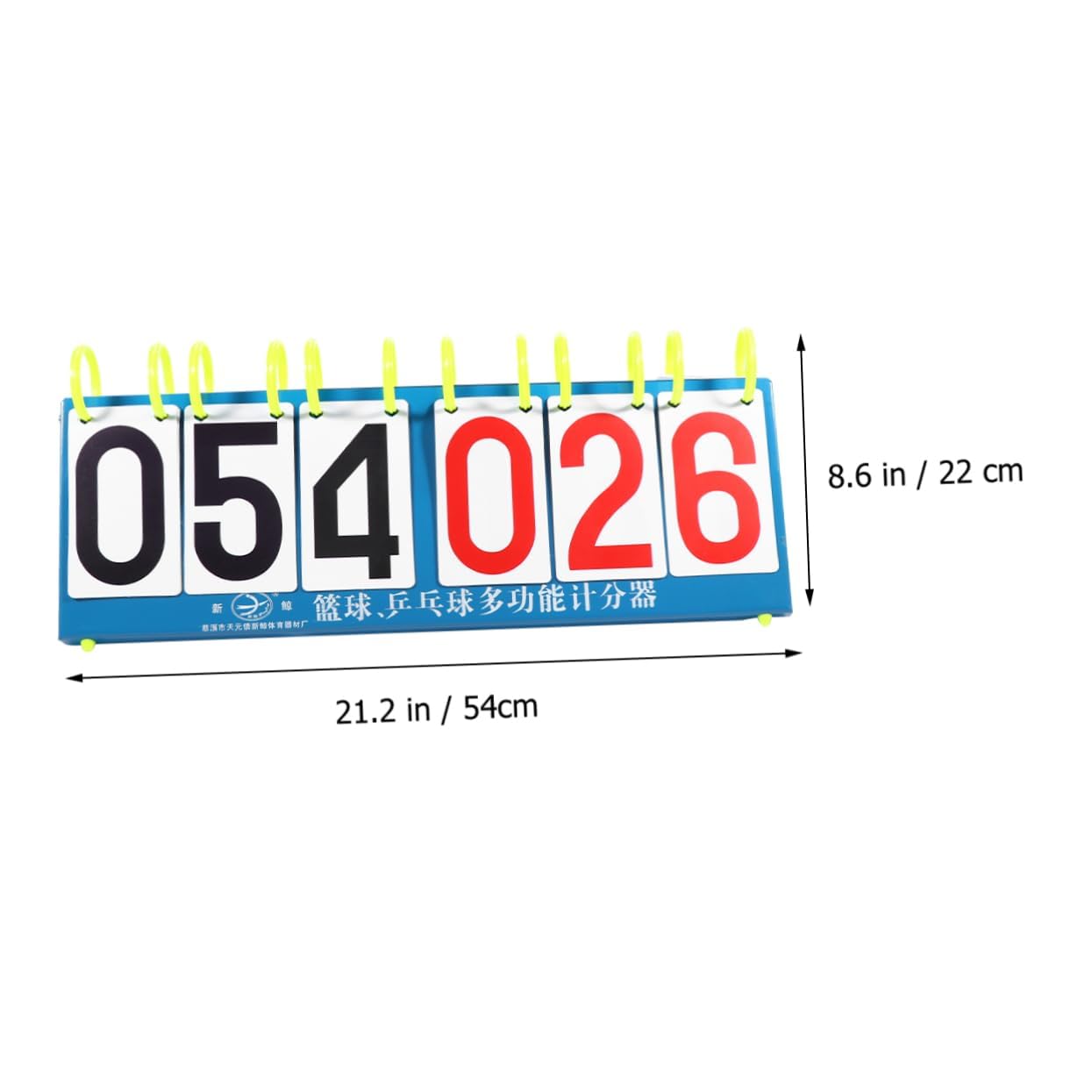 Totority 6- Scoreboard for Basketball Iron Plate Table Tennis Game Supplies Outdoor/Indoor