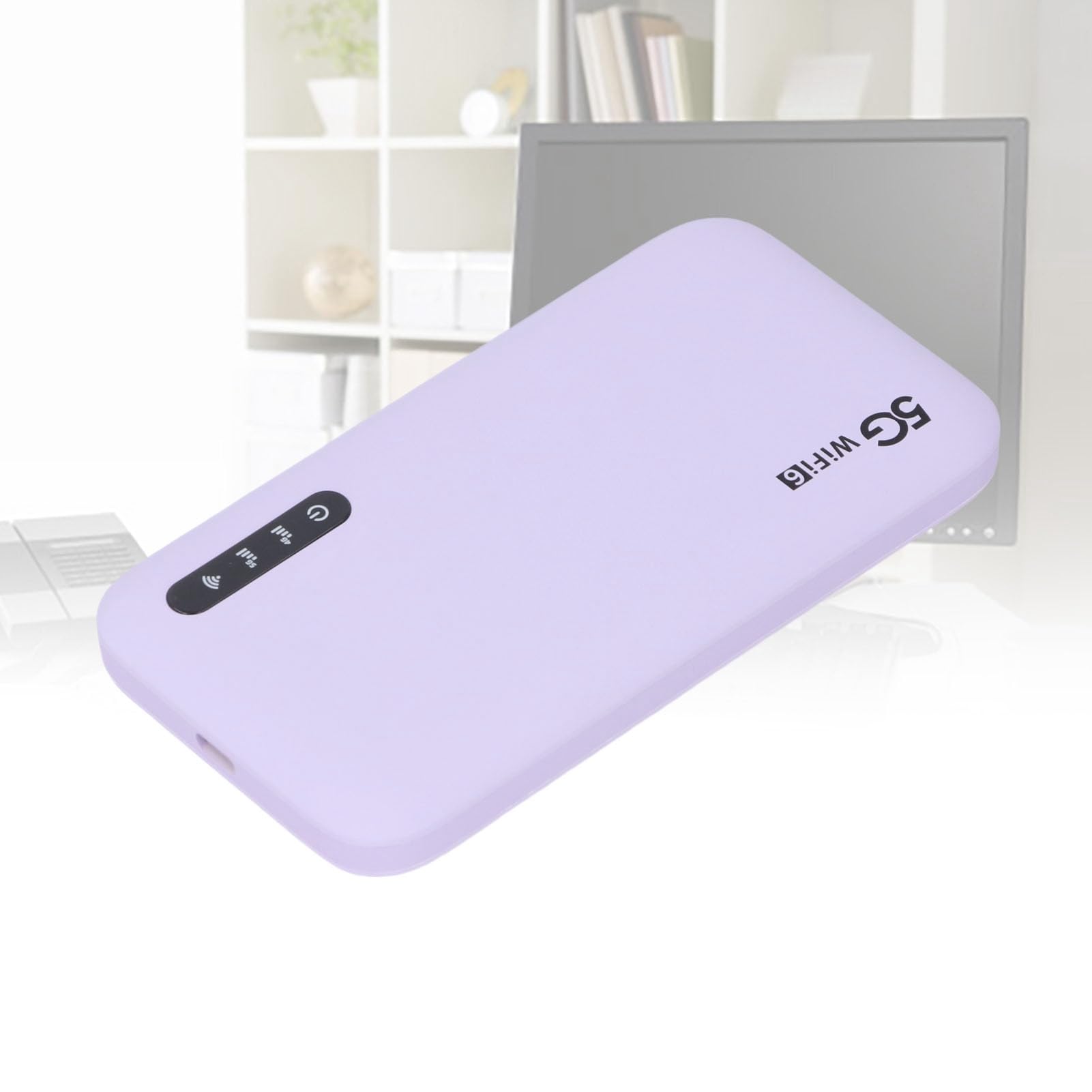 5G Mobilny Hotspot WiFi 6 Router Podróżny z baterią 6100mAh i Gniazdem Nano SIM Obsługa 16 urządzeń 2,77 Gb/s Prędkość IP67 Fioletowy