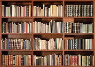 LYWYGG 10X8FT Office Backdrop Bookshelf Backdrop Vintage Bookcase Magic Books Grunge Ancient Library