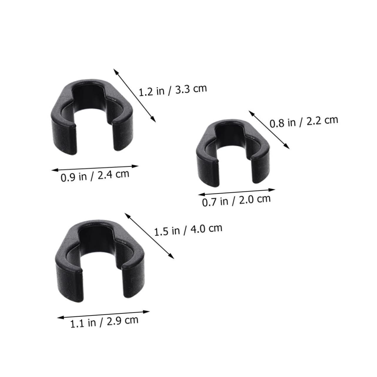 Abaodam Clip Mic Cable Holder 15 Pcs Microphone Cable Clamp for Mic Stand Accessory