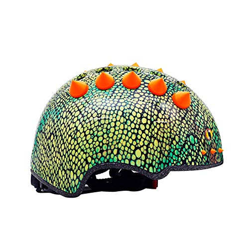 Casco infantil de dinosaurio 3D para patines ciclismo y monopatín de jóvenes 3