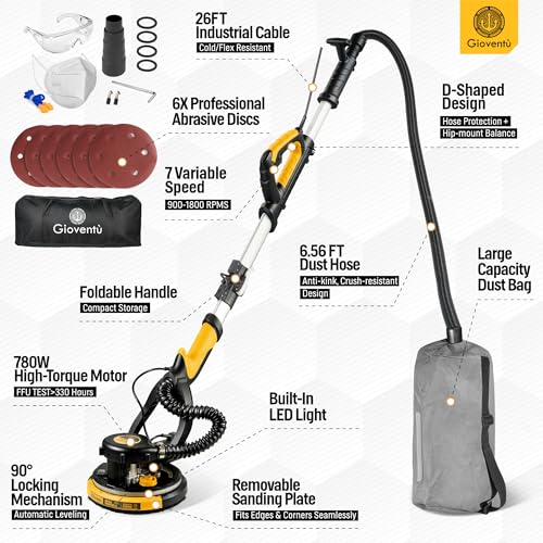 780W Foldable Drywall Sander
