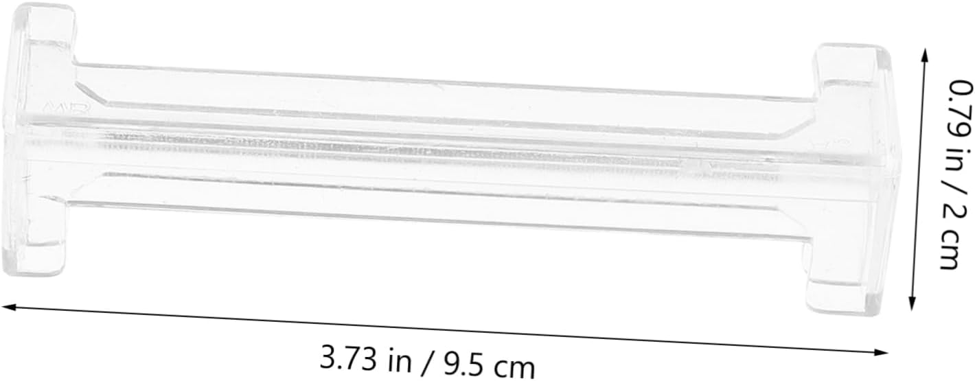 BESTYASH 4pcs Transparent Plastic Vertical Blind Corner Adapters Valance Covers for Louvers Replacement Blinds Parts Easy Installation