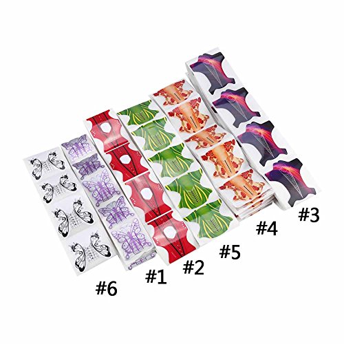 100pcs Nagel Verlängerungs Spitzen Form Führer Aufkleber ovales Nagel Form Maniküre Kleber Werkzeug Acryl… – Bild 4