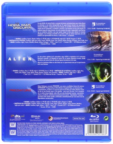 La Hora Mas Oscura / Alien 1 / Predators - Bd Tri [Blu-ray]