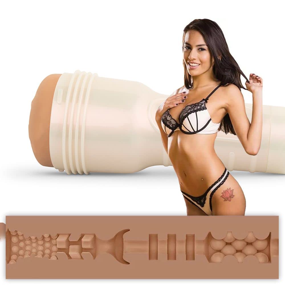 Fleshlight Janice Griffith Eden - masturbateur discret et stable en matériau SuperSkin réaliste