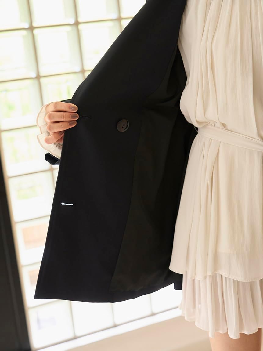 Snidel SWFC254164 Women's Variation Mid Trench Coat, LBEG, 1