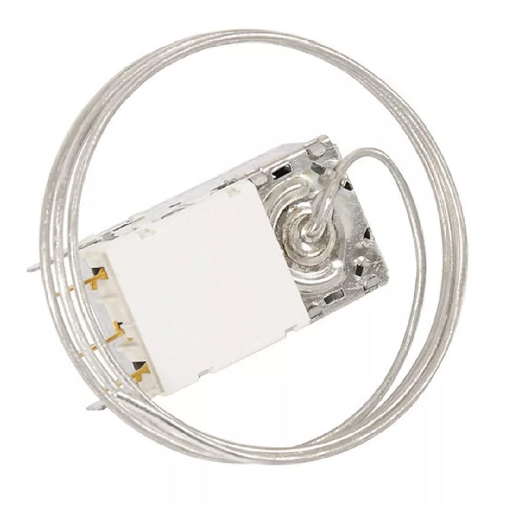 Termostato Regolatore Temperatura 3 Contatti K59L2025 Lunghezza Capillare 700 mm per Frigorifero Compatibile con Electrolux Compatibile con Aeg per modelli: FI325VA FI290 Ed Ulteriori