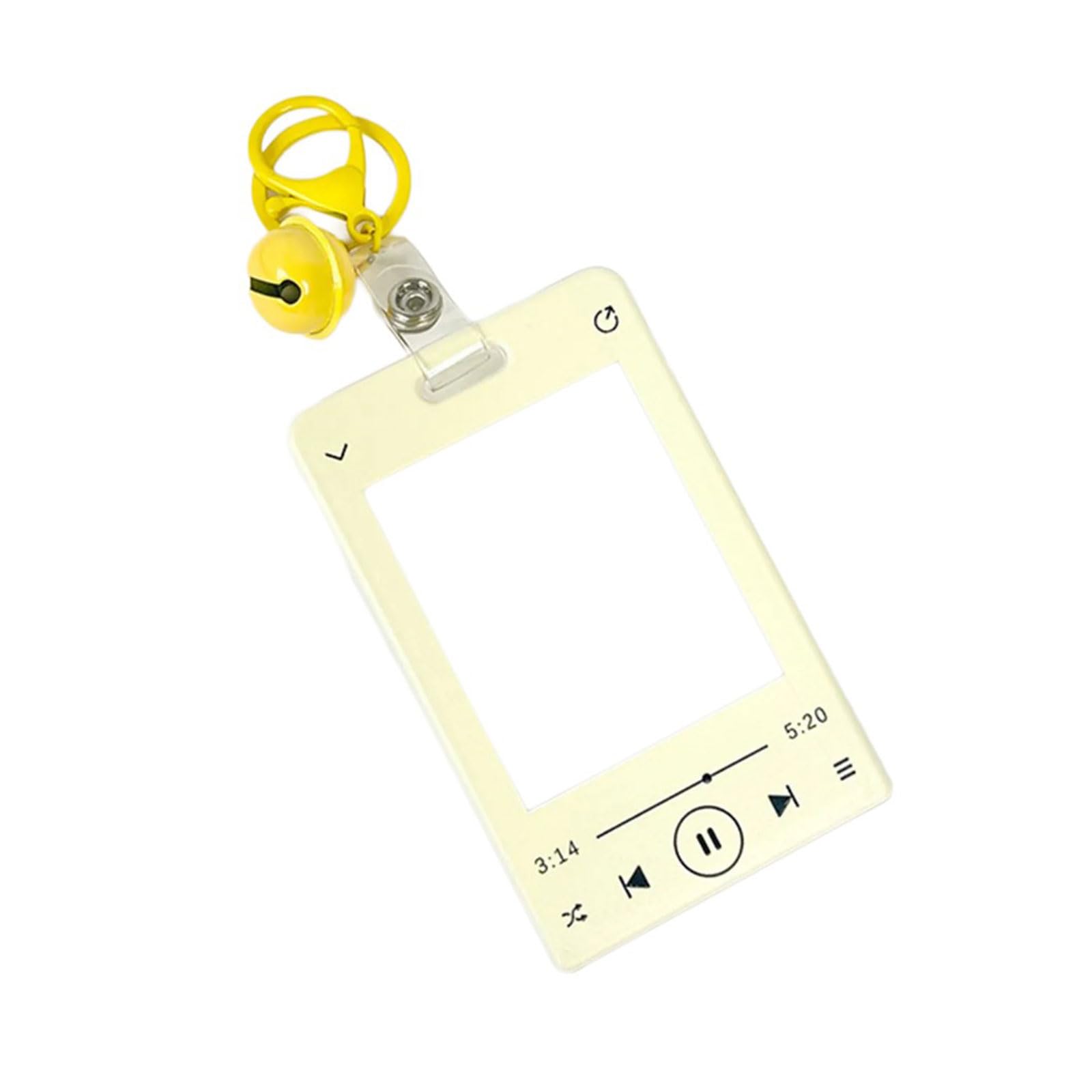 Maxtonser Photocard Holder with Pendant Keychain Bus Card Protector Music Player Theme Card Holder Credit Card Sleeve Covers