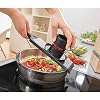 GEFU GE50440 Violi Éminceur à Légumes Réglable – Mandoline Plastique Noir, 5 Épaisseurs, Lame Japonaise, Cuisine Quotidienne