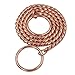 Moonpet trade; Rose Gold P Snake Dog Choke Chain Collar - Heavy Duty for Small Medium Large Dog Breeds - Command Obedience Dog Training Slip Collar - 20"