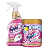 Vanish Oxi Action Gold quitamanchas multibeneficios Pack 960gr Ropa Color + Spray Quitamanchas Ropa día a día para ropa en spray sin lejía 4 en 1 750ml